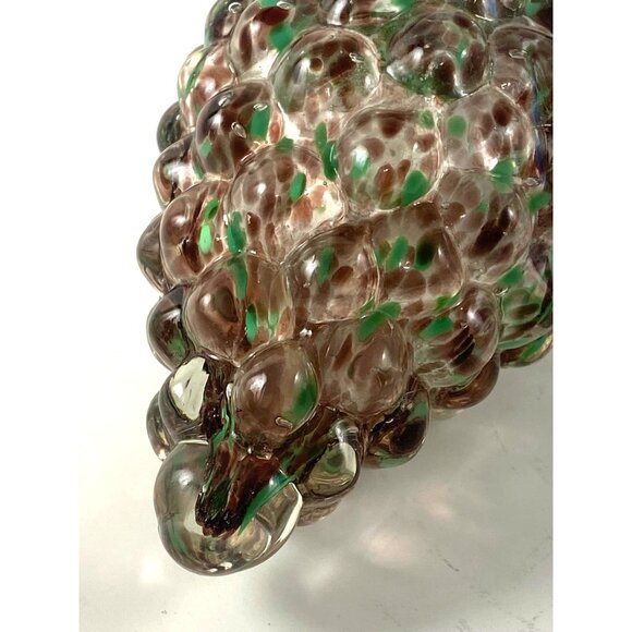 Hand Blown Grapes Paperweight Purple and Green Vintage Murano Style - Picture 5 of 7